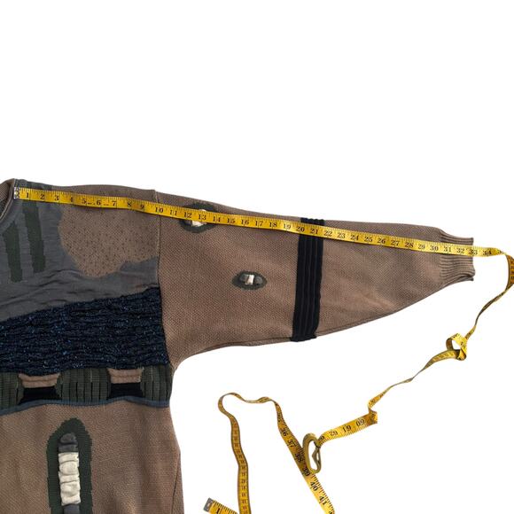 VINTAGE ABSTRACT PATTERN KNITTED PULLOVER SWEATER COOGIE STYLE A.DINER MEN SZ XL - Picture 11 of 14